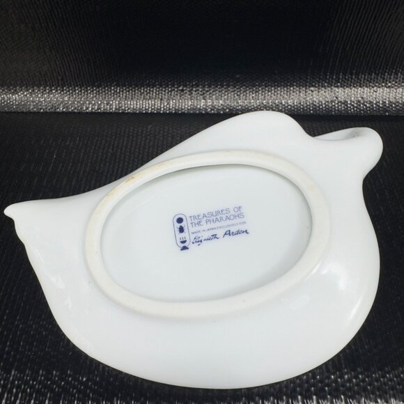 Elizabeth Arden Treasures of the Pharaohs Swan Soap Dish Trinket Dish Porcelain - Picture 4 of 9